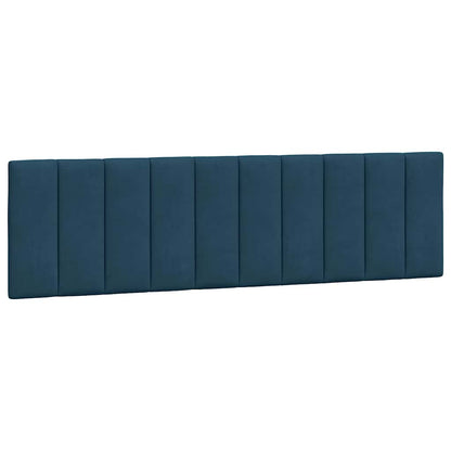 vidaXL Kopfteil-Kissen "Hanko" Blau 180 cm Samt