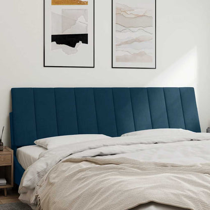 vidaXL Kopfteil-Kissen "Hanko" Blau 180 cm Samt
