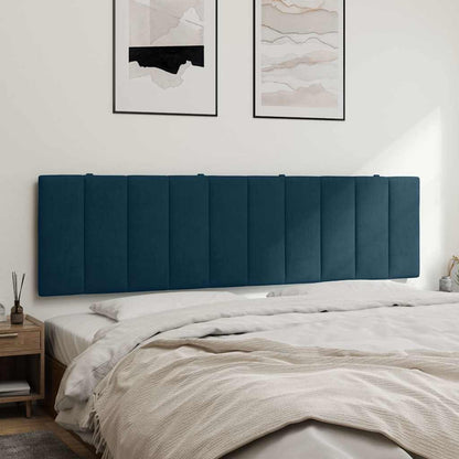 vidaXL Kopfteil-Kissen "Hanko" Blau 180 cm Samt