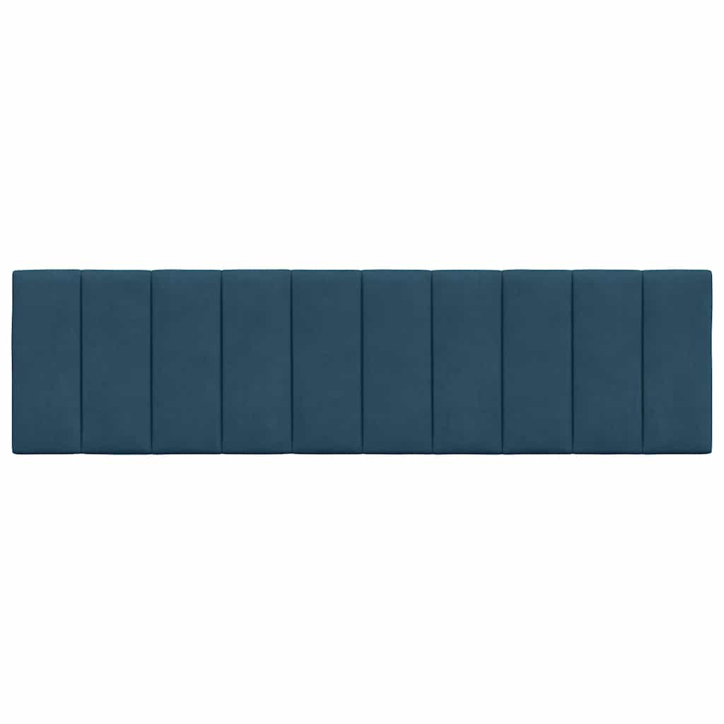 vidaXL Kopfteil-Kissen "Hanko" Blau 180 cm Samt