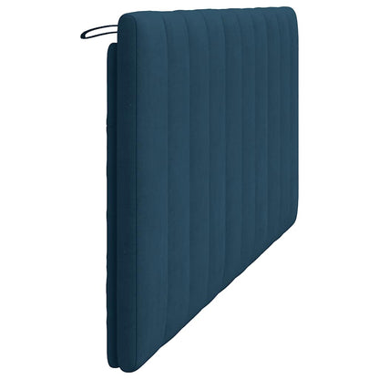 vidaXL Kopfteil-Kissen "Hanko" Blau 180 cm Samt