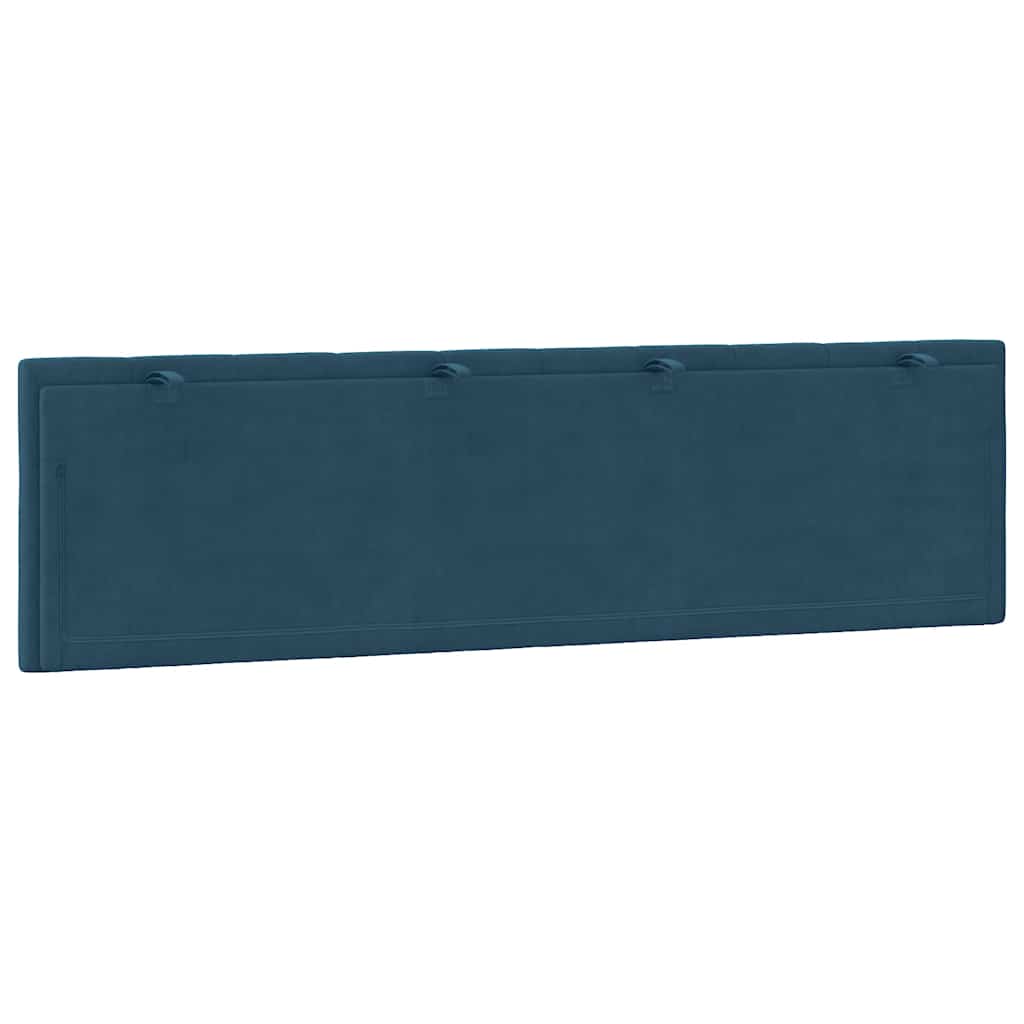 vidaXL Kopfteil-Kissen "Hanko" Blau 180 cm Samt