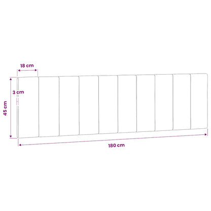 vidaXL Kopfteil-Kissen "Hanko" Blau 180 cm Samt