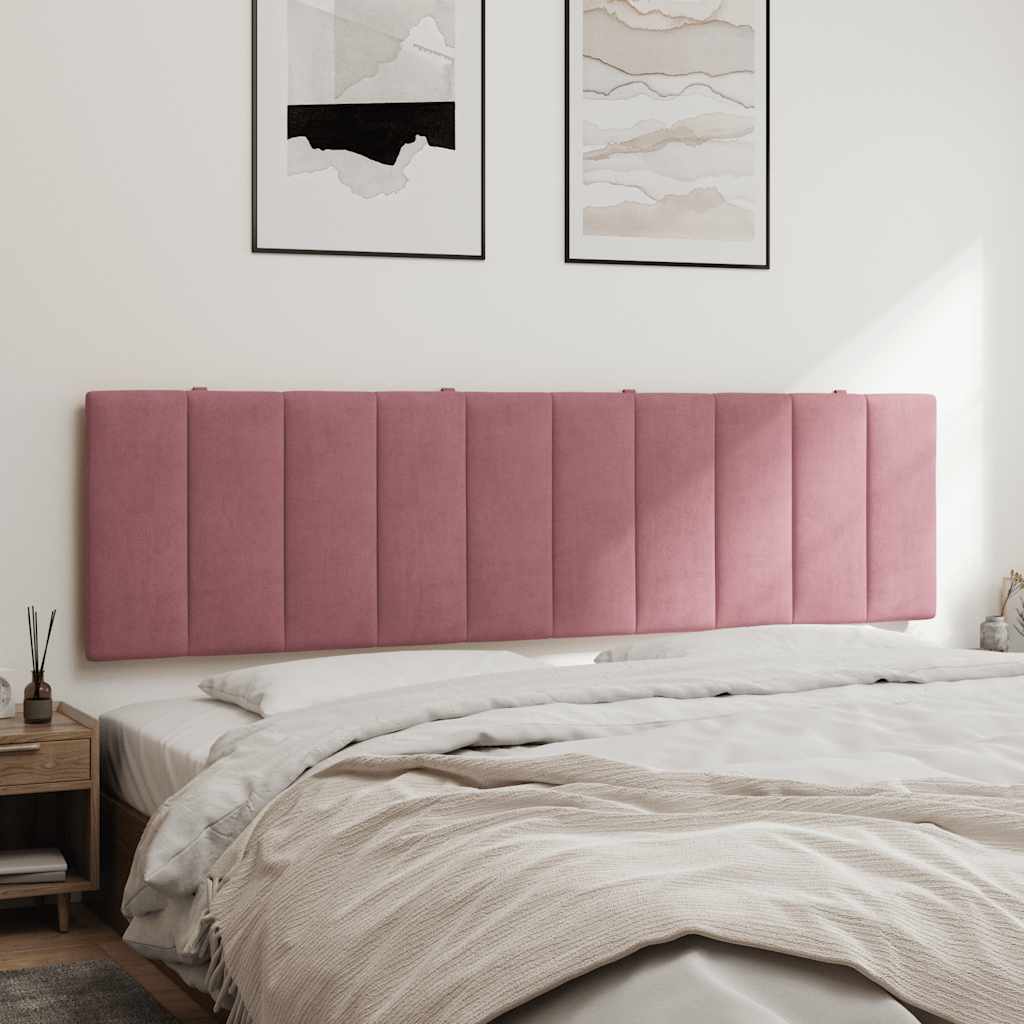 vidaXL Kopfteil-Kissen "Hanko" Rosa 180 cm Samt