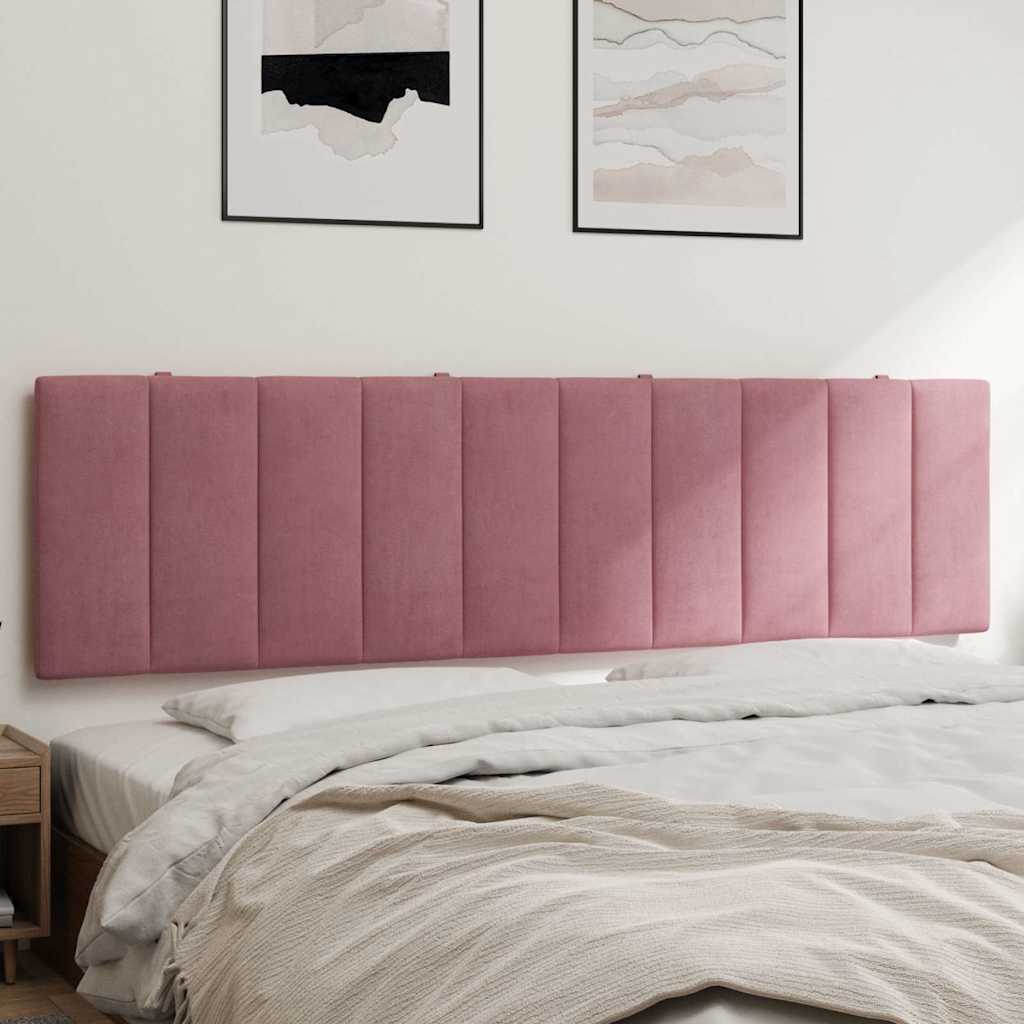 vidaXL Kopfteil-Kissen "Hanko" Rosa 180 cm Samt