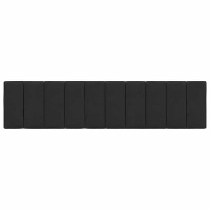vidaXL Kopfteil-Kissen "Hanko" Schwarz 200 cm Samt