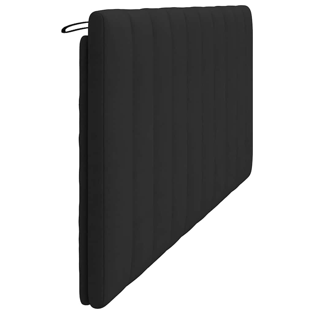 vidaXL Kopfteil-Kissen "Hanko" Schwarz 200 cm Samt