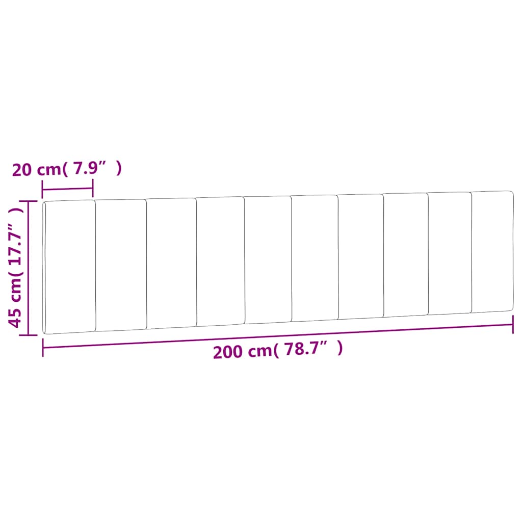Kopfteil-Kissen "Hanko" Dunkelgrün 200 cm Samt
