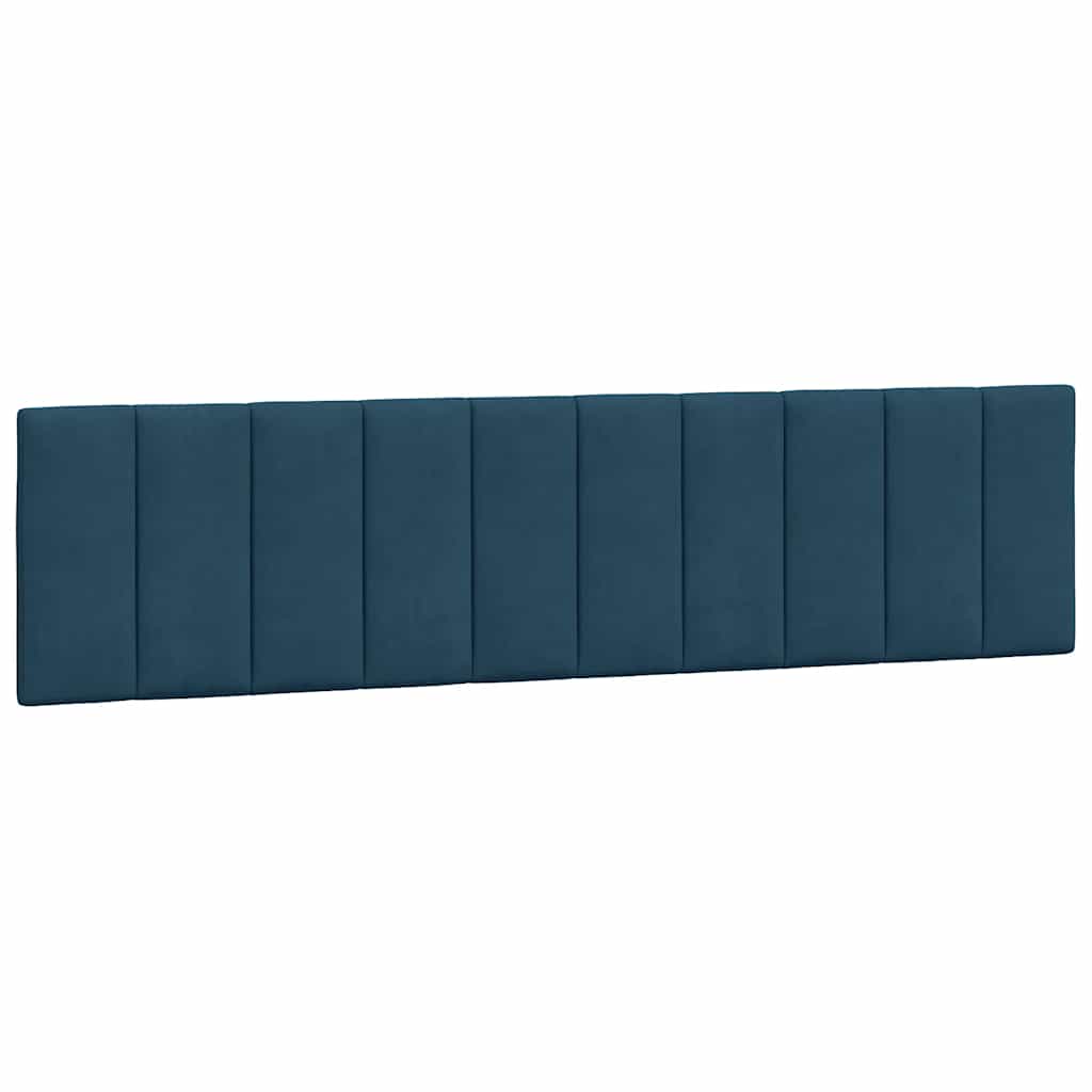 vidaXL Kopfteil-Kissen "Hanko" Blau 200 cm Samt