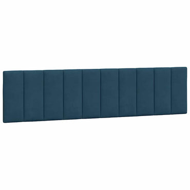 vidaXL Kopfteil-Kissen "Hanko" Blau 200 cm Samt