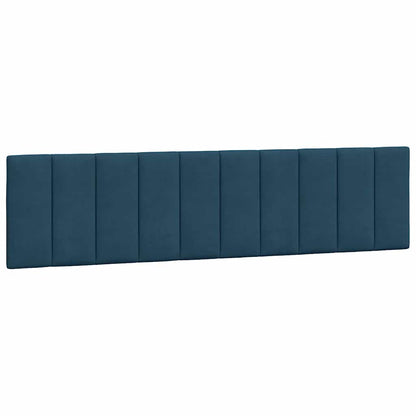 vidaXL Kopfteil-Kissen "Hanko" Blau 200 cm Samt