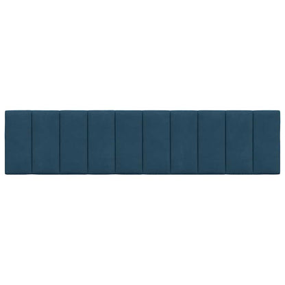 vidaXL Kopfteil-Kissen "Hanko" Blau 200 cm Samt
