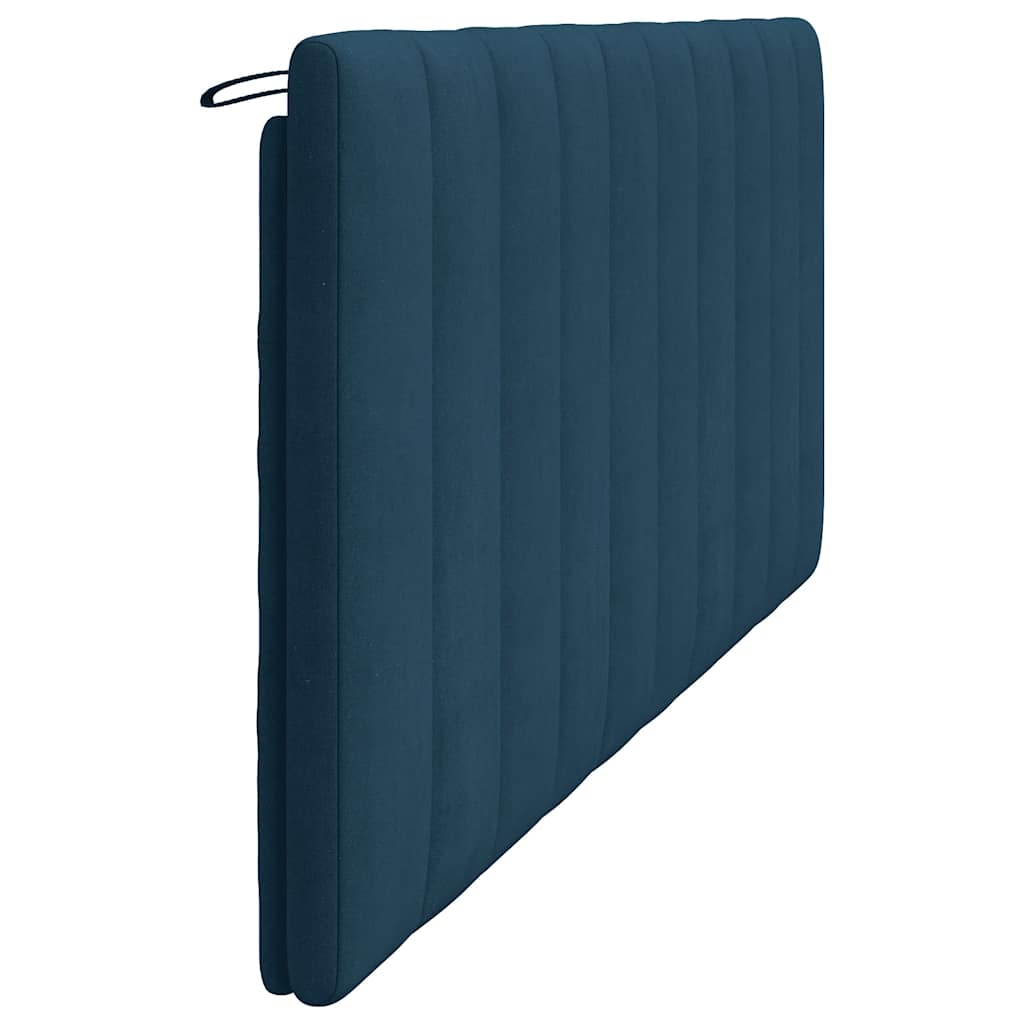 vidaXL Kopfteil-Kissen "Hanko" Blau 200 cm Samt