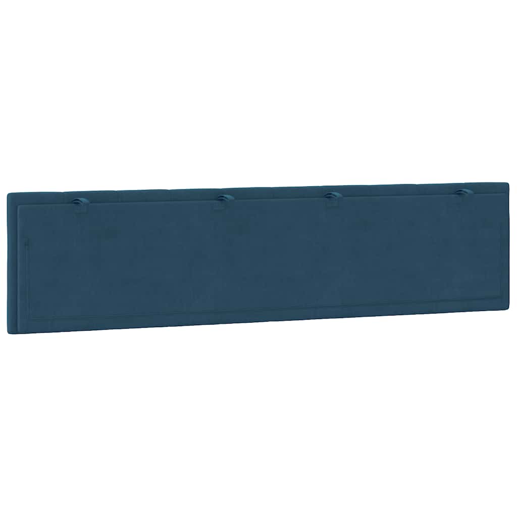 vidaXL Kopfteil-Kissen "Hanko" Blau 200 cm Samt