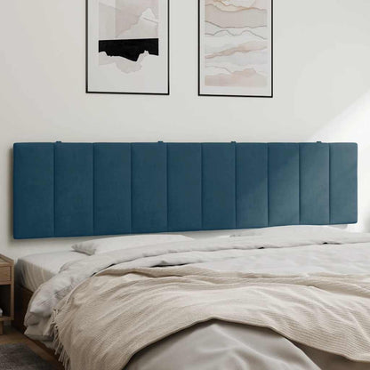 vidaXL Kopfteil-Kissen "Hanko" Blau 200 cm Samt