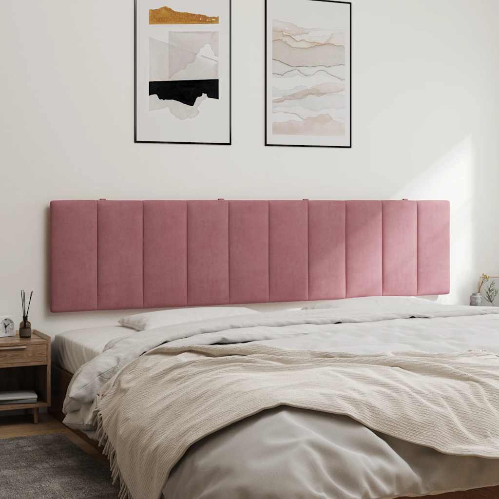 vidaXL Kopfteil-Kissen "Hanko" Rosa 200 cm Samt
