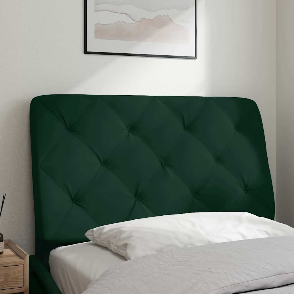 vidaXL Kopfteil-Kissen Dunkelgrün 80 cm Samt