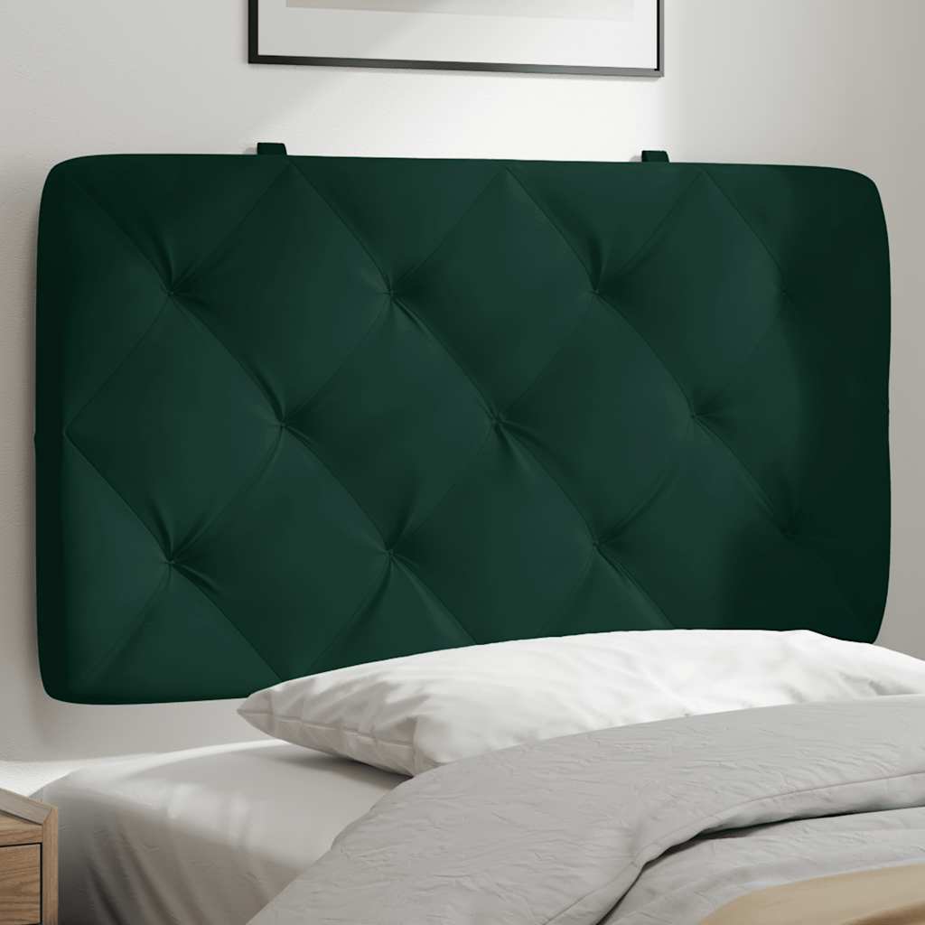 vidaXL Kopfteil-Kissen Dunkelgrün 80 cm Samt