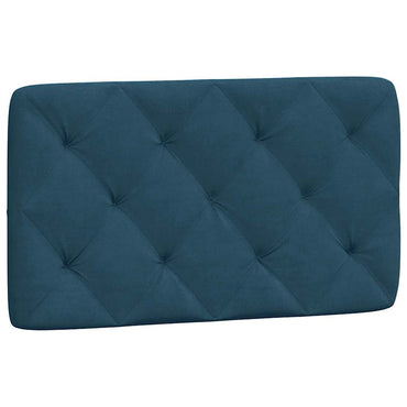 vidaXL Kopfteil-Kissen Blau 80 cm Samt