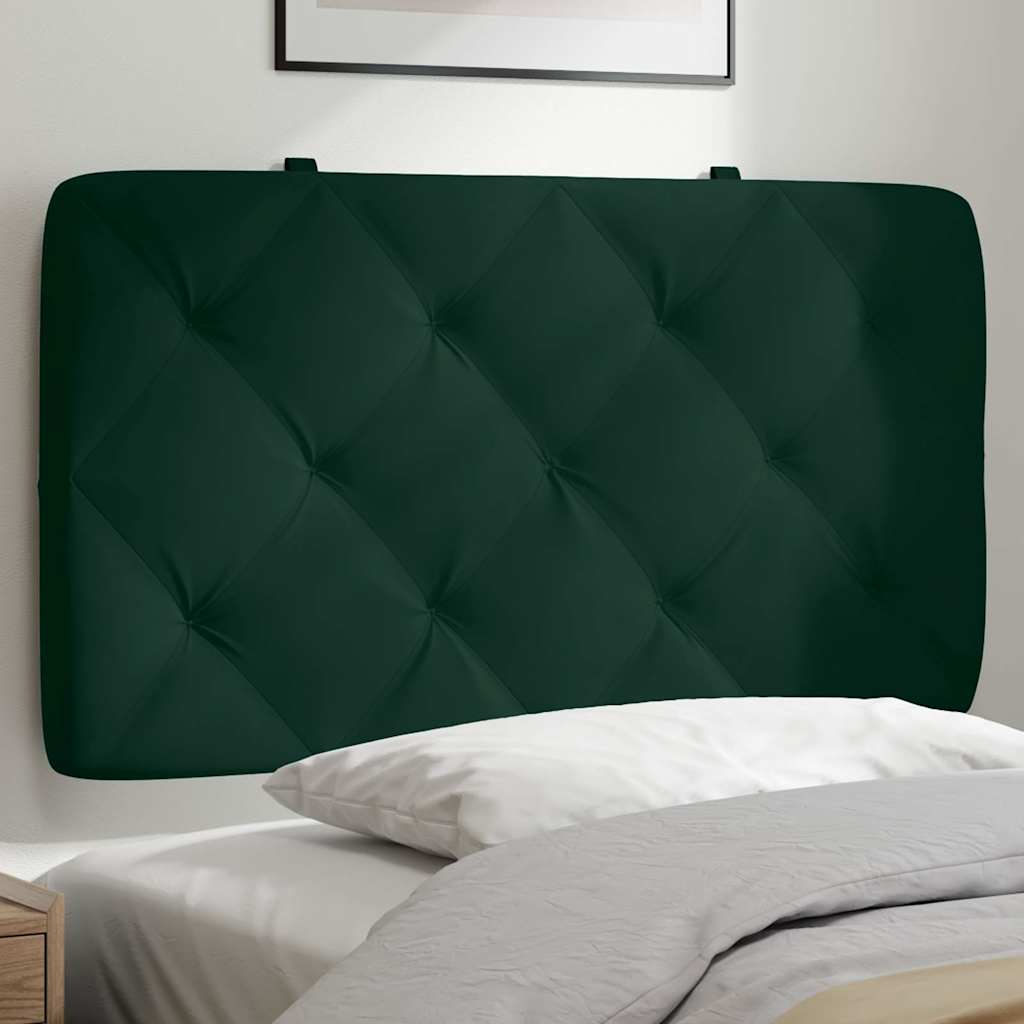 vidaXL Kopfteil-Kissen Dunkelgrün 90 cm Samt