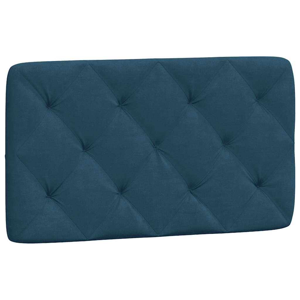 vidaXL Kopfteil-Kissen Blau 90 cm Samt