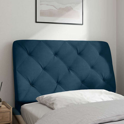 vidaXL Kopfteil-Kissen Blau 90 cm Samt