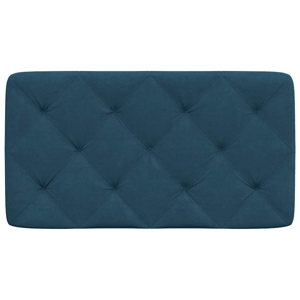 vidaXL Kopfteil-Kissen Blau 90 cm Samt