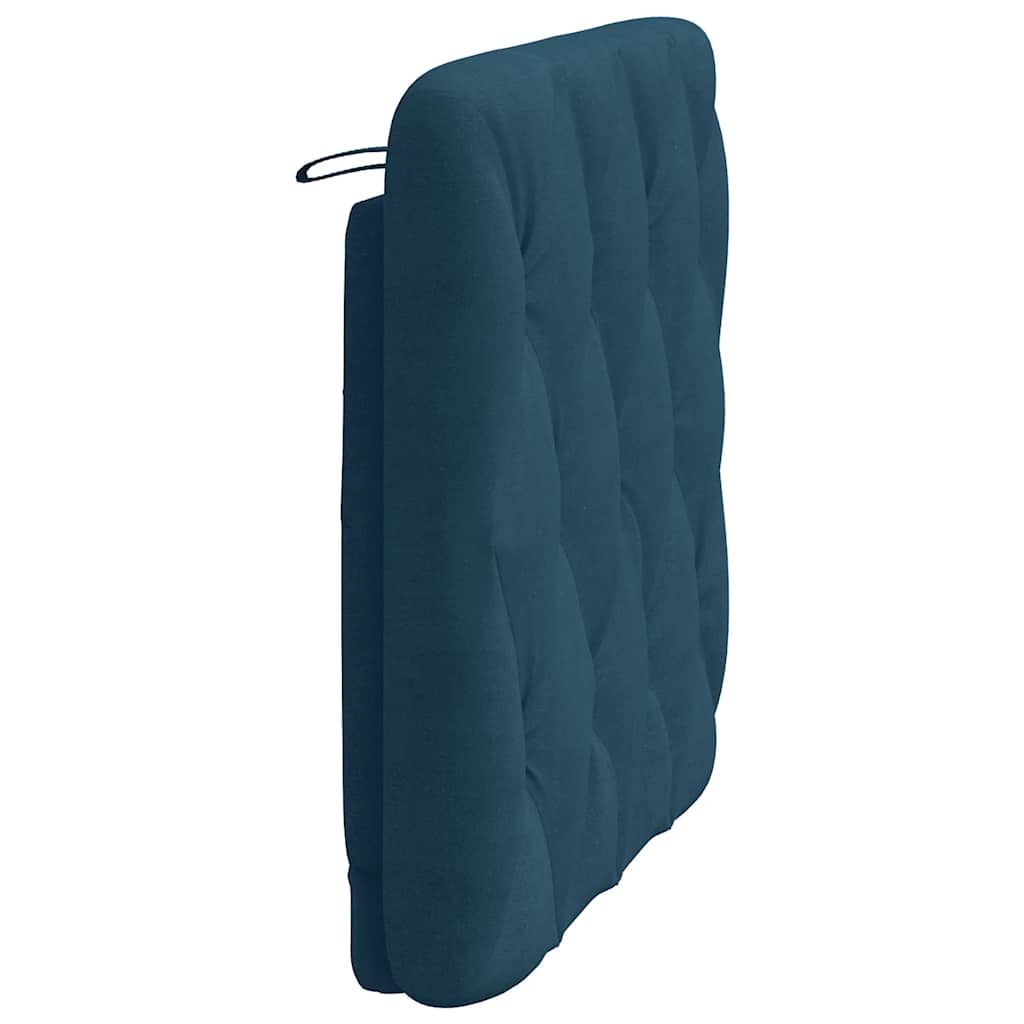vidaXL Kopfteil-Kissen Blau 90 cm Samt