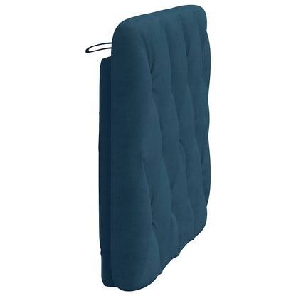 vidaXL Kopfteil-Kissen Blau 90 cm Samt
