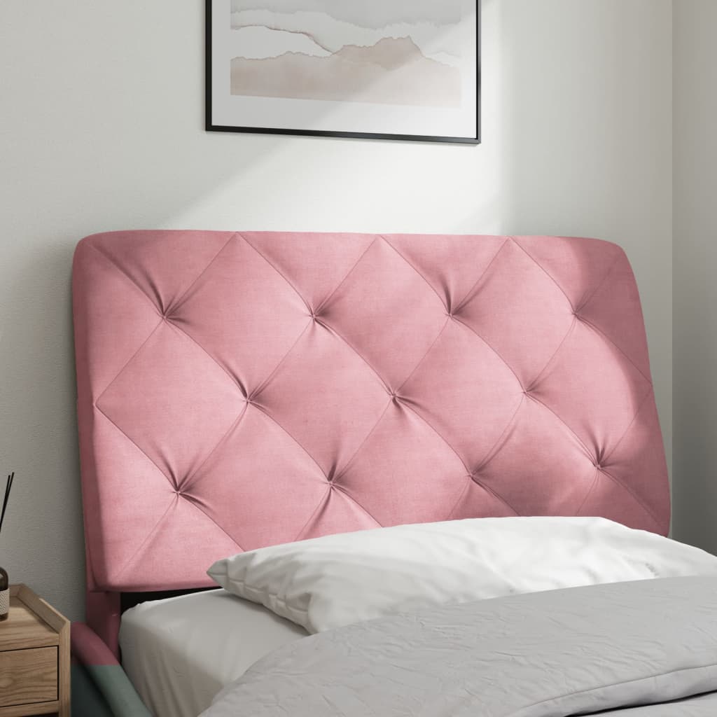 vidaXL Kopfteil-Kissen Rosa 90 cm Samt