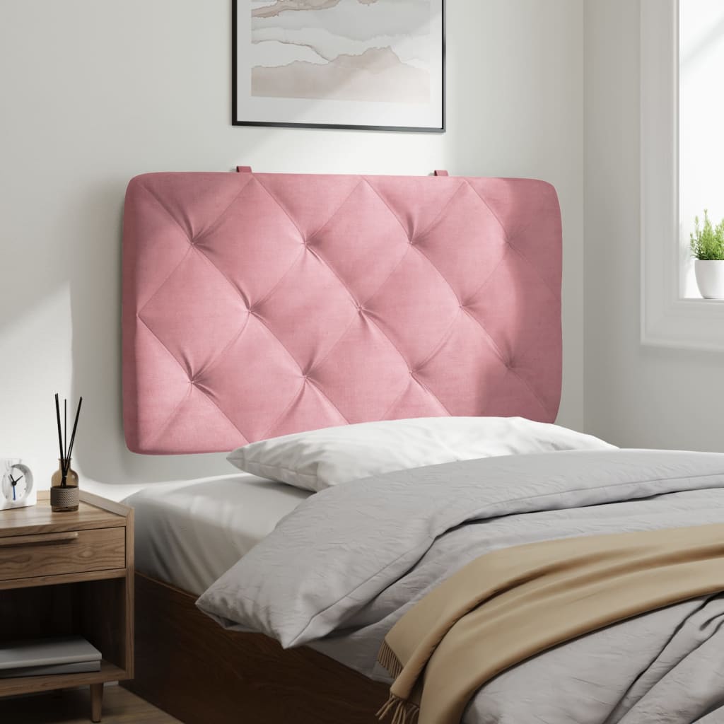 vidaXL Kopfteil-Kissen Rosa 90 cm Samt
