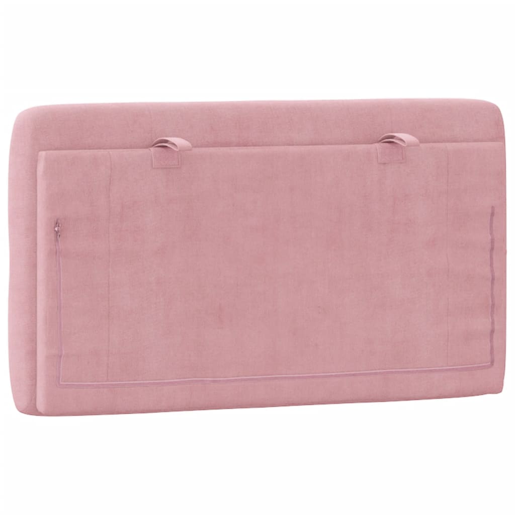 vidaXL Kopfteil-Kissen Rosa 90 cm Samt