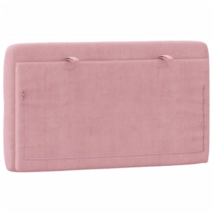 vidaXL Kopfteil-Kissen Rosa 90 cm Samt