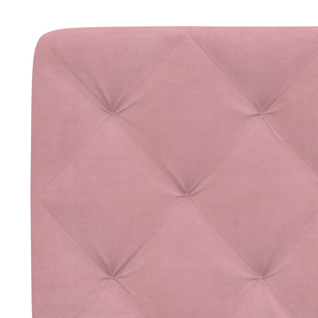 vidaXL Kopfteil-Kissen Rosa 90 cm Samt