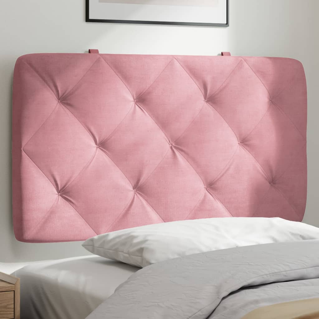 vidaXL Kopfteil-Kissen Rosa 90 cm Samt