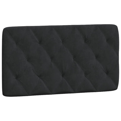 vidaXL Oreiller de tête de lit Noir 100 cm Velours