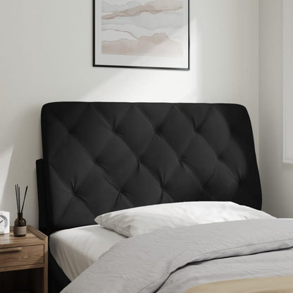 vidaXL Oreiller de tête de lit Noir 100 cm Velours