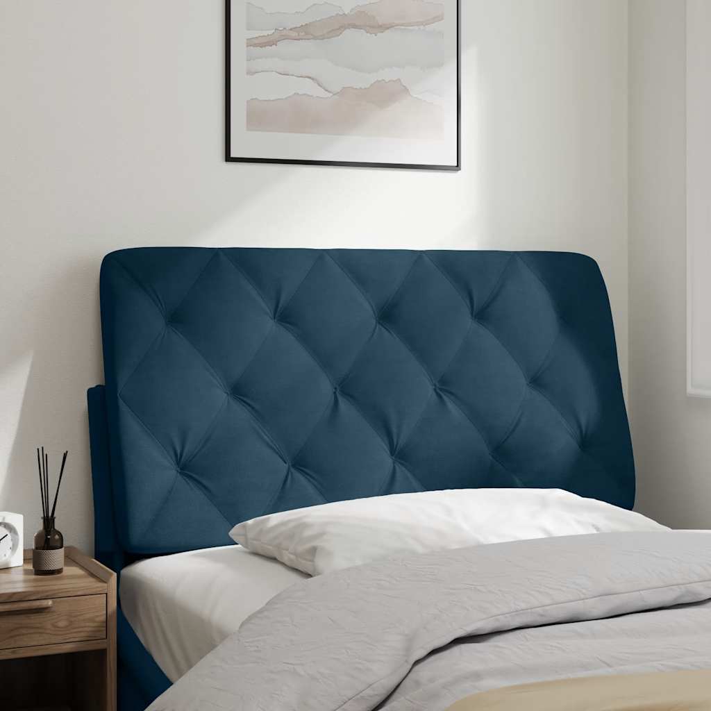 vidaXL Kopfteil-Kissen Blau 100 cm Samt