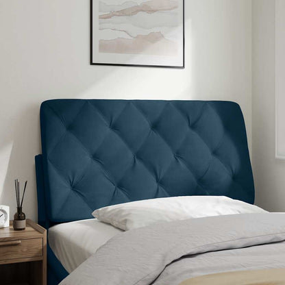 vidaXL Kopfteil-Kissen Blau 100 cm Samt