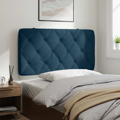 vidaXL Kopfteil-Kissen Blau 100 cm Samt