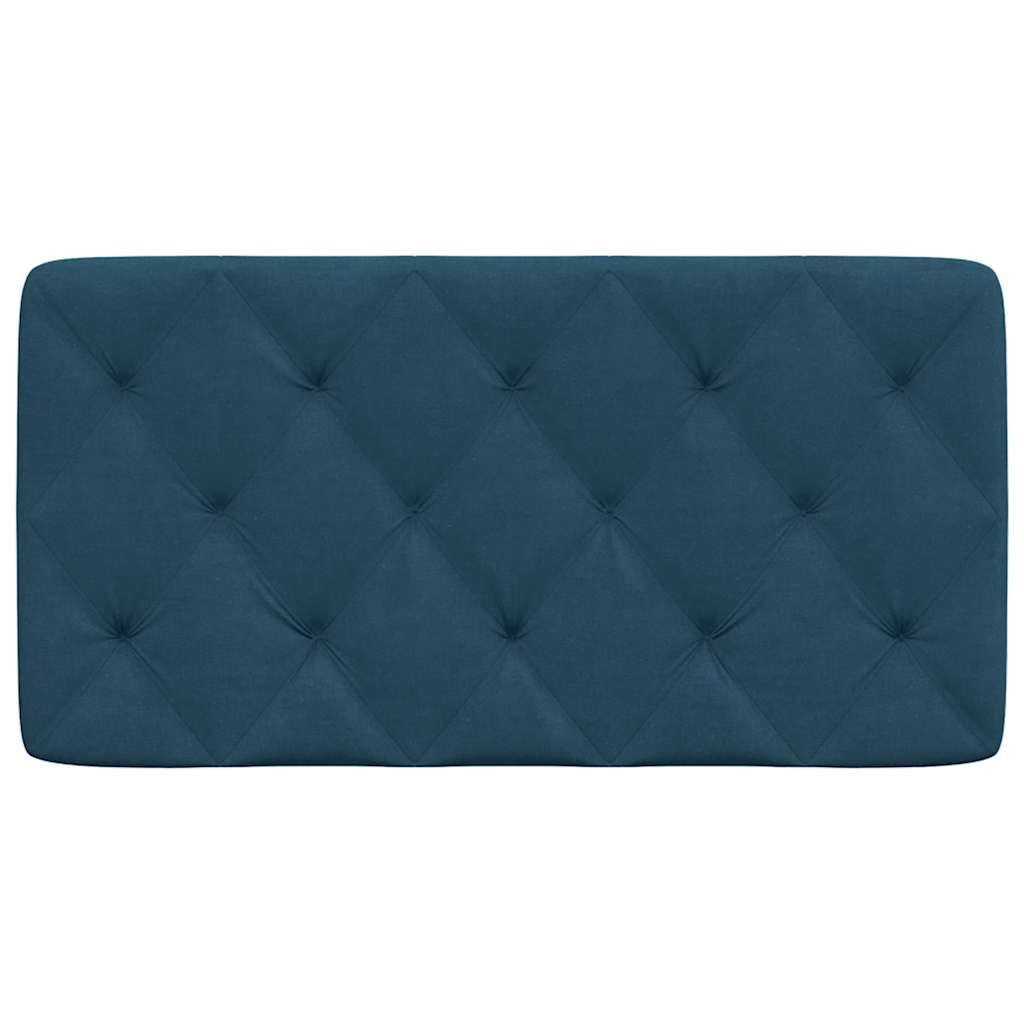 vidaXL Kopfteil-Kissen Blau 100 cm Samt