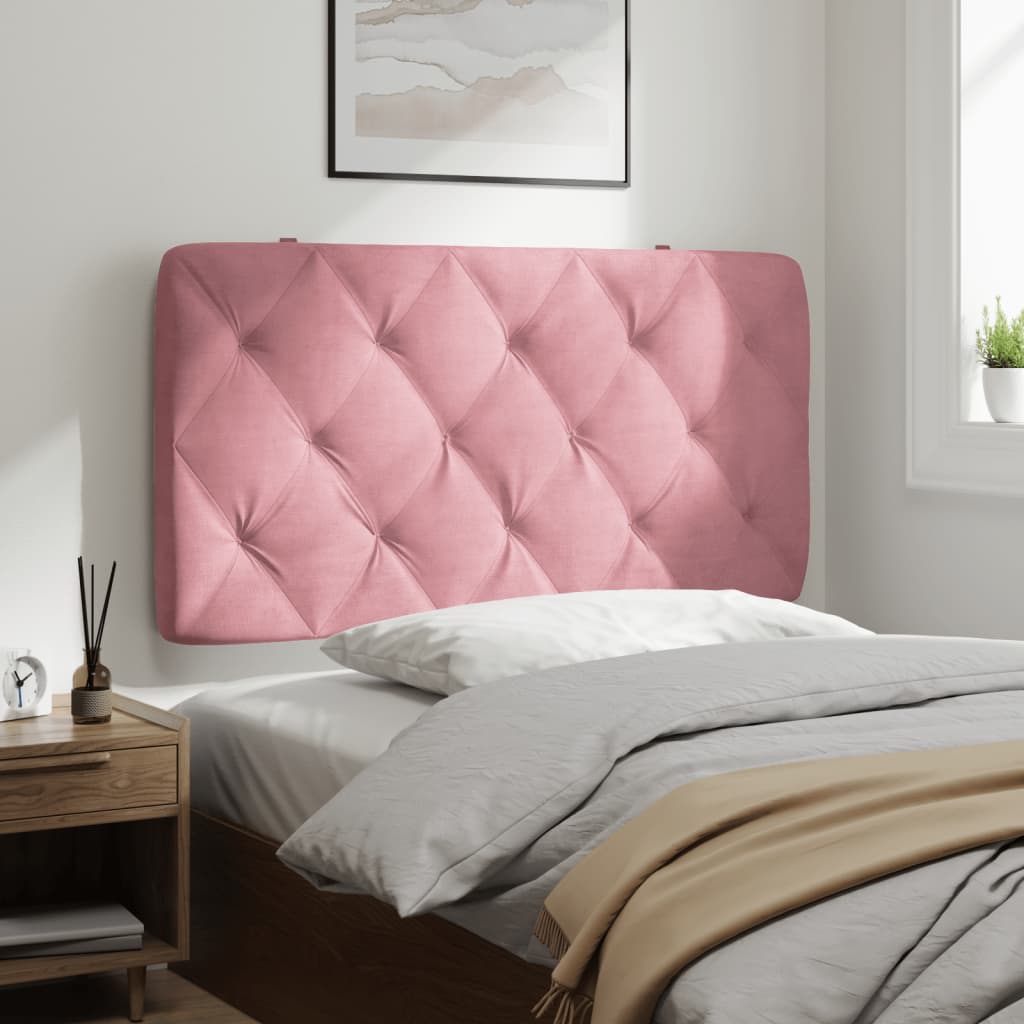 vidaXL Kopfteil-Kissen Rosa 100 cm Samt