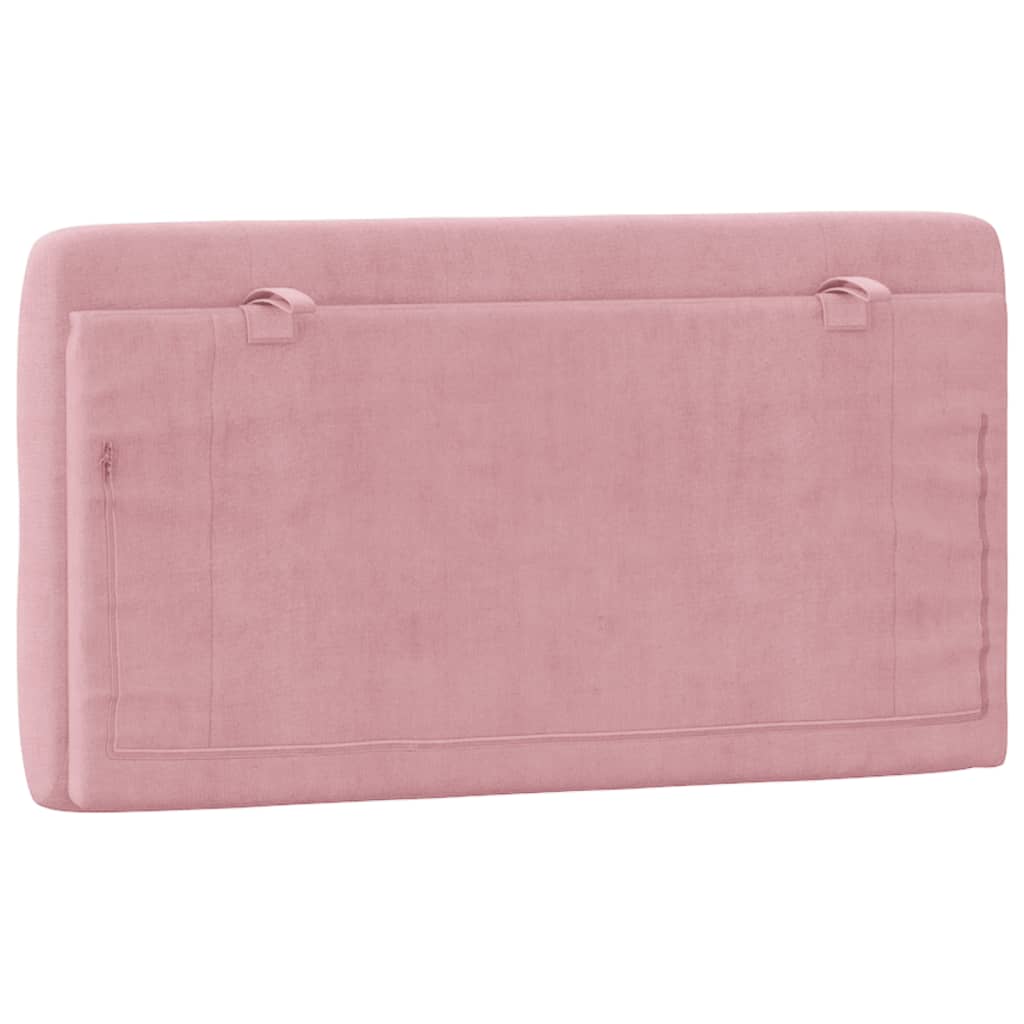 vidaXL Kopfteil-Kissen Rosa 100 cm Samt