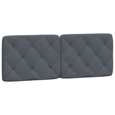 vidaXL Kopfteil-Kissen Dunkelgrau 120 cm Samt