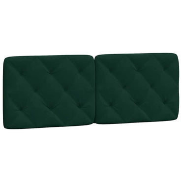 vidaXL Kopfteil-Kissen Dunkelgrün 120 cm Samt
