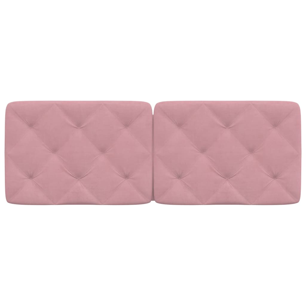 vidaXL Kopfteil-Kissen Rosa 120 cm Samt