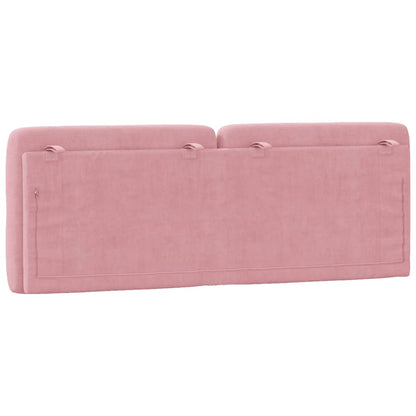 vidaXL Kopfteil-Kissen Rosa 120 cm Samt