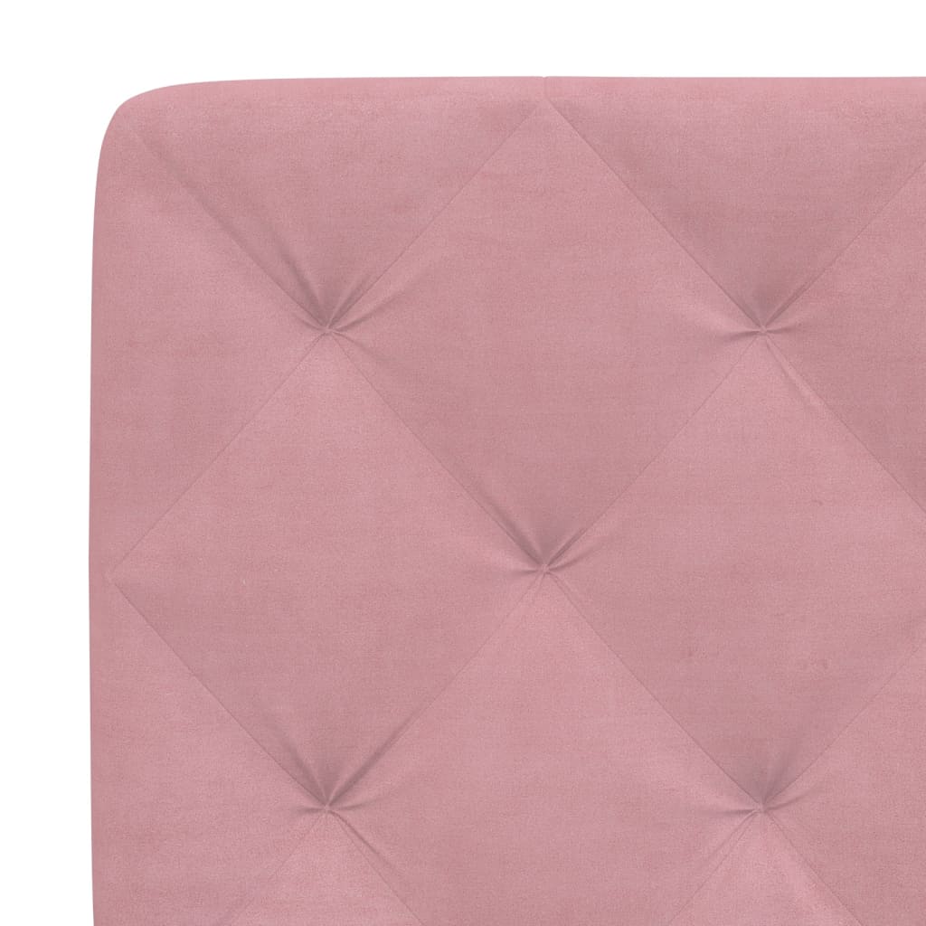 vidaXL Kopfteil-Kissen Rosa 120 cm Samt