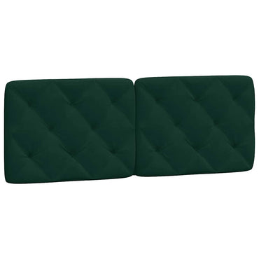 vidaXL Kopfteil-Kissen Dunkelgrün 140 cm Samt