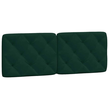 vidaXL Kopfteil-Kissen Dunkelgrün 140 cm Samt